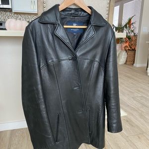 Burberry Leather Jacket - made in USA